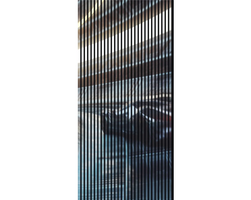 Lamellenstruktur mit unscharfem Hintergrund