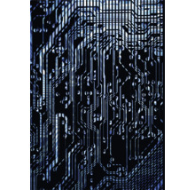 Nahaufnahme einer Computerplatine mit Schaltkreisen