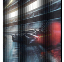 Vertikale Linien vor Fahrzeuginterieur