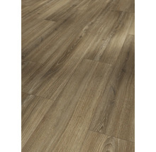 Verlegter Vinylboden in Holzoptik.