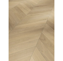 Holzboden mit Fischgrätmuster