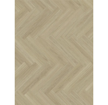 Produktbild: Handmuster zu Vinylboden SPC Eiche Oxford geschliffen Fischgrät Klickverbindung 730 x 146 x 5,0 mm