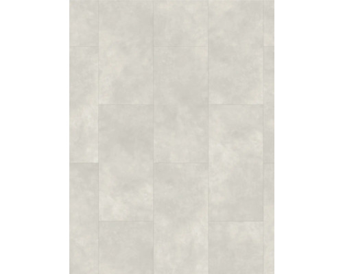 Handmuster zu Designboden Modular ONE Beton weiß Fliese Klickverbindung 853 x 400 x 8,0 mm