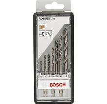 Bosch Robust Line Metallbohrer Set, 7-teilig, Bohrergrößen 2 bis 8 Millimeter