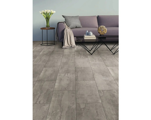 Laminat 8.0 Fliese grau Urban Nuance wasserfest