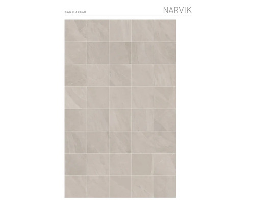 MIRAVA Feinsteinzeug Wand- und Bodenfliese NARVIK sand 60 x 60 x 0,85 cm rektifiziert