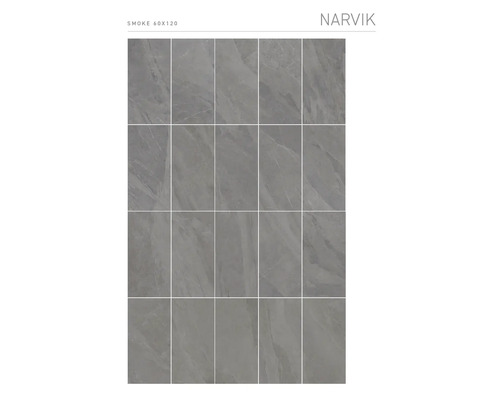 MIRAVA Feinsteinzeug Wand- und Bodenfliese NARVIK smoke 60 x 120 x 0,85 cm rektifiziert