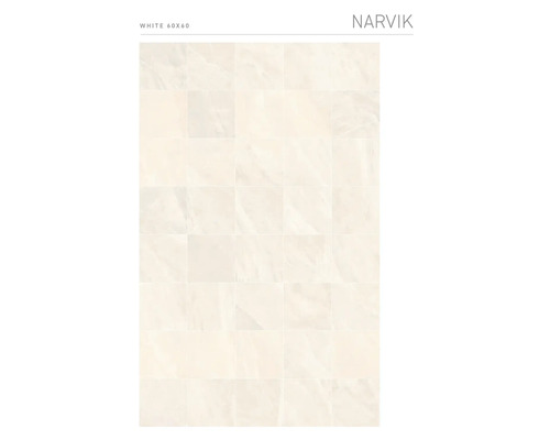 MIRAVA Feinsteinzeug Wand- und Bodenfliese NARVIK white 60 x 60 x 0,85 cm rektifiziert