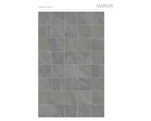 MIRAVA Feinsteinzeug Wand- und Bodenfliese NARVIK smoke 60 x 60 x 0,85 cm rektifiziert