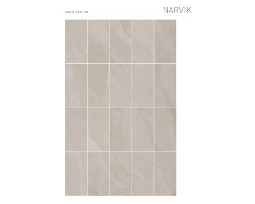 MIRAVA Feinsteinzeug Wand- und Bodenfliese NARVIK sand 60 x 120 x 0,85 cm rektifiziert