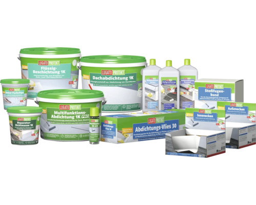 Produktübersicht von Lugato Protect Dichtstoffen und Zubehör