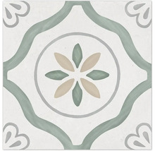 Produktbild: Wand- und Bodenfliese Sirocco Green Petals 22,5x22,5cm matt