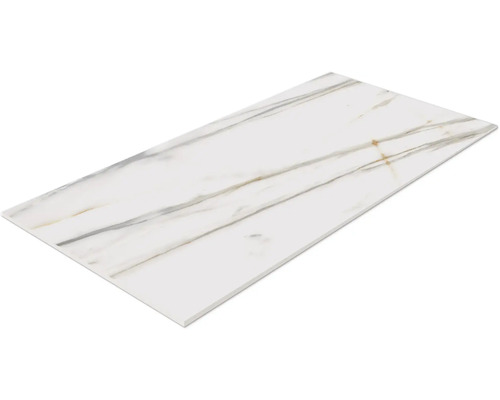 MIRAVA Feinsteinzeug Wand- und Bodenfliese LUCCA Bianco gold matt 60 x 120 x 0,9 cm rektifiziert