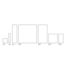 Verschiedene Fliesengrößen von Mosaikfliesen bis zu Bodenfliesen.