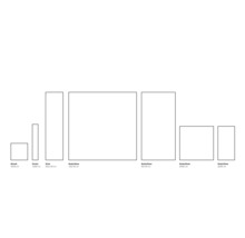 Verschiedene Fliesengrößen für Mosaik, Sockel und Wandfliesen