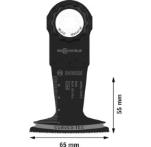 Bosch Multimaterial Sägeblatt mit Starlock Plus Aufnahme und Curved Tec Technologie, 65 mm breit und 55 mm hoch