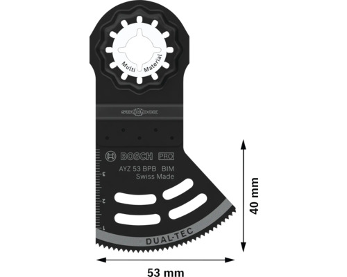 Bosch Starlock Dual-Tec-Sägeblatt PRO AYZ 53 BPB