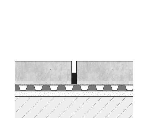 Dural Drainagematte DURABASE DR100 ++ schwarz 100 cm breit 12,5 m lang Meterware