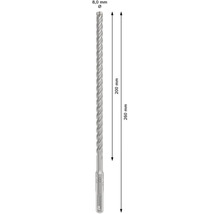 Betonbohrer mit 8 Millimeter Durchmesser und 260 Millimeter Länge