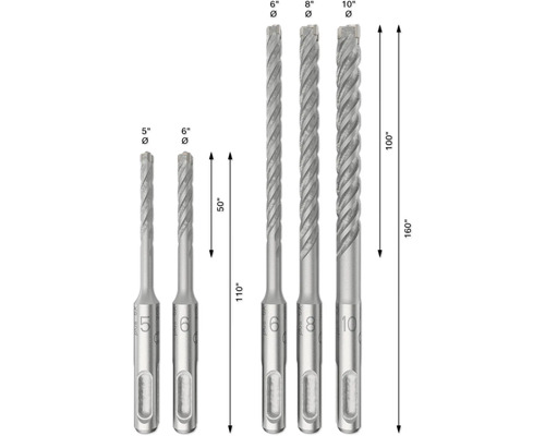 SDS plus-5X Betonbohrer Bosch Ø 5 x