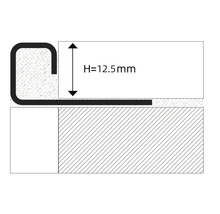 Darstellung eines Profils mit einer Höhe von 12,5 mm.