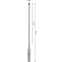Bohrhammerbohrer mit 6 Millimeter Durchmesser und 215 Millimeter Länge