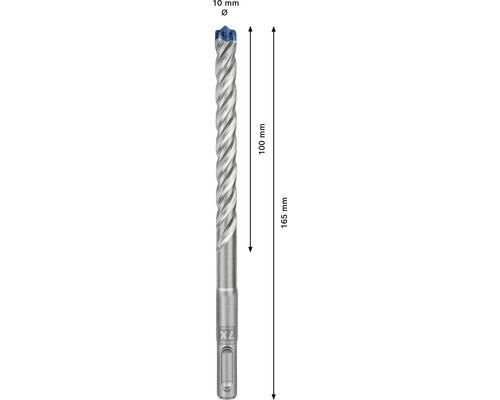Steinbohrer mit 10 Millimeter Durchmesser und 165 Millimeter Länge