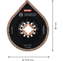 Bosch Expert AVZ 70 RT4 Schleifblatt mit 70 Millimeter Durchmesser und Starlock Aufnahme