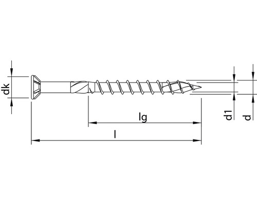 Dresselhaus Universalschrauben - Edelstahl A2, 5x80 Mm, 100 Stück