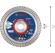Bosch Expert Diamanttrennscheibe mit 76 Millimeter Durchmesser
