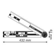 Bosch Logo digitale Winkelmesser Abmessungen
