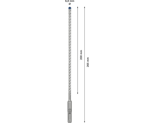 Hammerbohrer SDS plus 6x200x265 mm