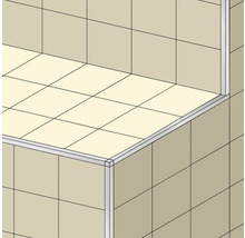 Darstellung eines Badezimmers mit Fliesen