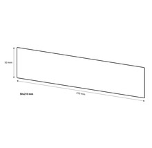 Zeichnung eines Produkts mit den Maßen 50x210 Millimeter