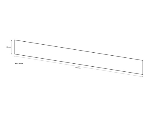 Produktbild 13 (groß) Abbildung eines 40 x 370 Millimeter Bauelements