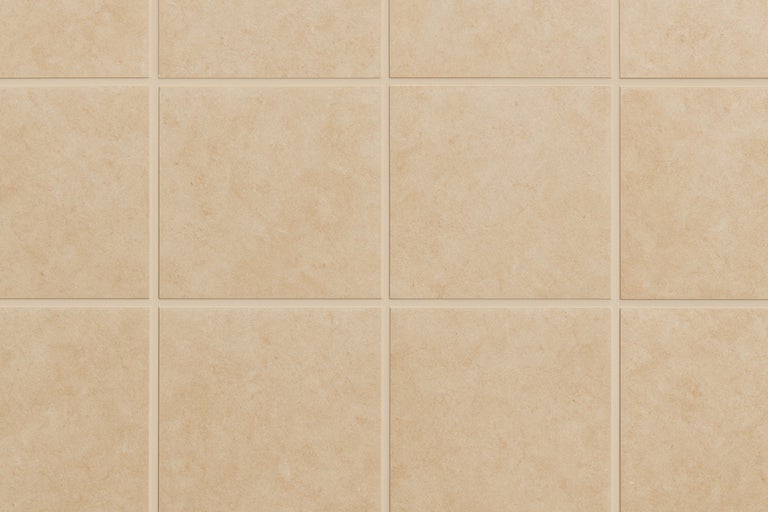 Quadratische Fliesen verlegt mit Fugen