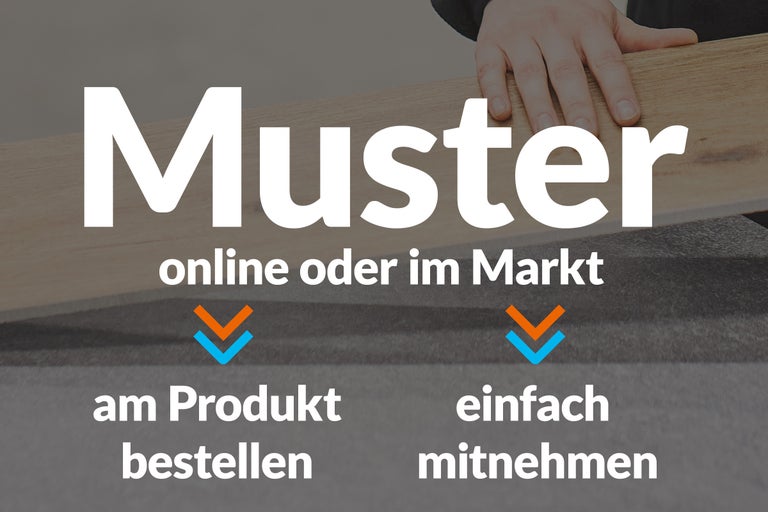 Muster online oder im Markt bestellen oder mitnehmen