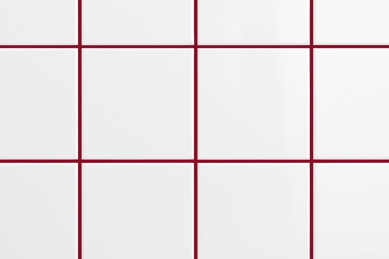 Rechteckige Fliesen mit Fugen