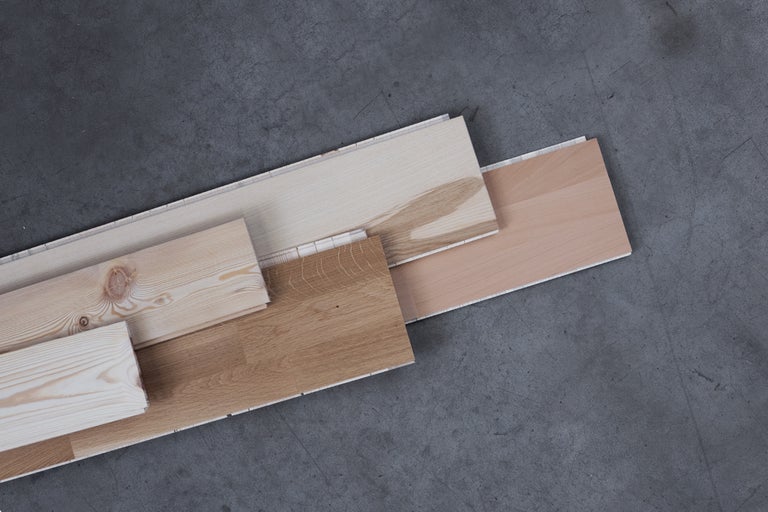 Verschiedene Holzpaneele für Bodenbeläge