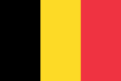 Nationalflagge von Belgien