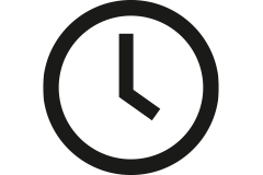 Symbol einer Uhr.