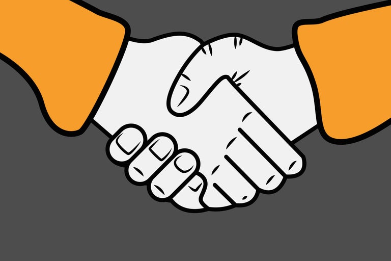Symbolbild für eine Vereinbarung per Handschlag